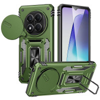 Ударостійкий чохол Camshield Army Ring для Xiaomi Redmi Note 14 Pro 4G/5G/Poco X7 Оливковий/Army Green  (ITS-L-00000078886_4)