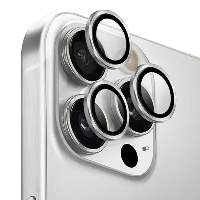 Захисне скло Metal Classic на камеру (у упак.) для Apple iPhone 17 Pro (6.3')/17 Pro Max (6.9') Срібний/Silver