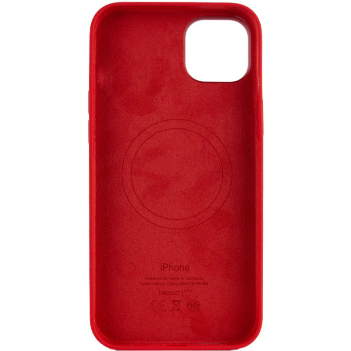 Чохол Silicone case (AAA) with Magsafe для Apple iPhone 13 Pro  Червоний/Red  (ITS-L-00000051173_7)