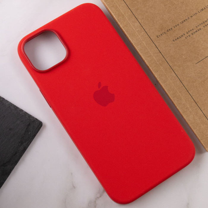 Чохол Silicone case (AAA) with Magsafe для Apple iPhone 13 Pro  Червоний/Red  (ITS-L-00000051173_7)