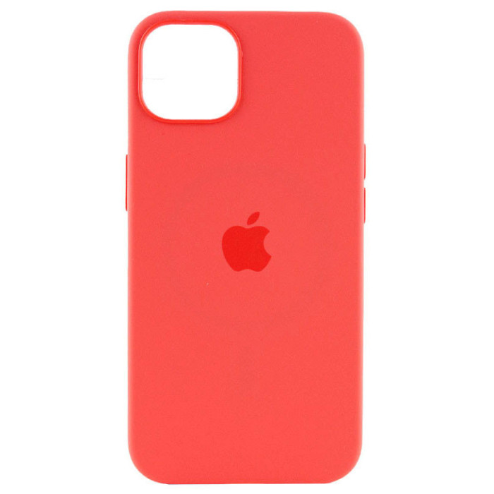 Чохол Silicone case (AAA) with Magsafe and Animation для Apple iPhone 15 Plus Червоний/Guava  (ITS-L-00000067532_3)