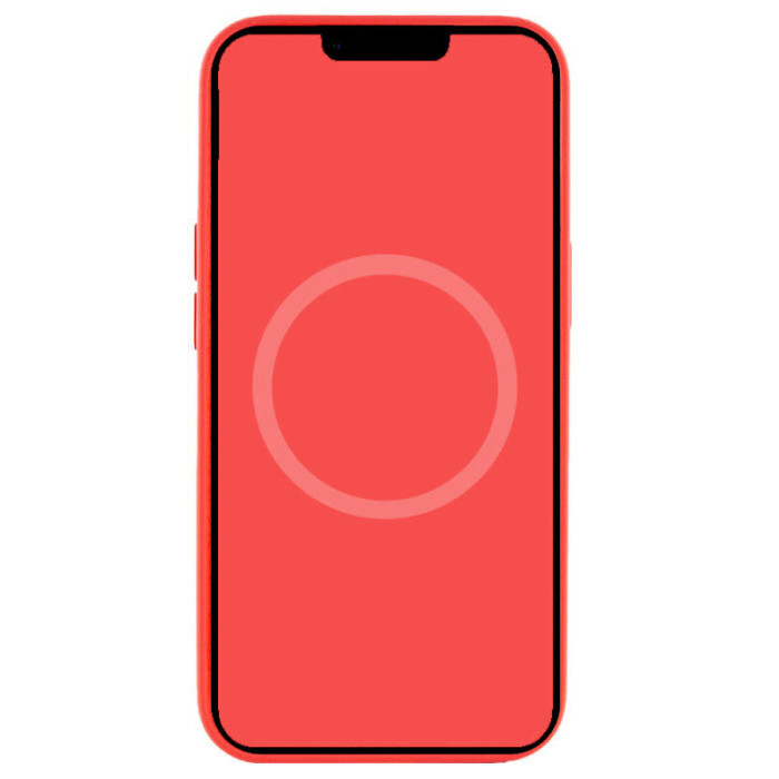 Чохол Silicone case (AAA) with Magsafe and Animation для Apple iPhone 15 Plus Червоний/Guava  (ITS-L-00000067532_3)
