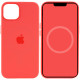 Чохол Silicone case (AAA) with Magsafe and Animation для Apple iPhone 15 Plus Червоний/Guava  (ITS-L-00000067532_3)