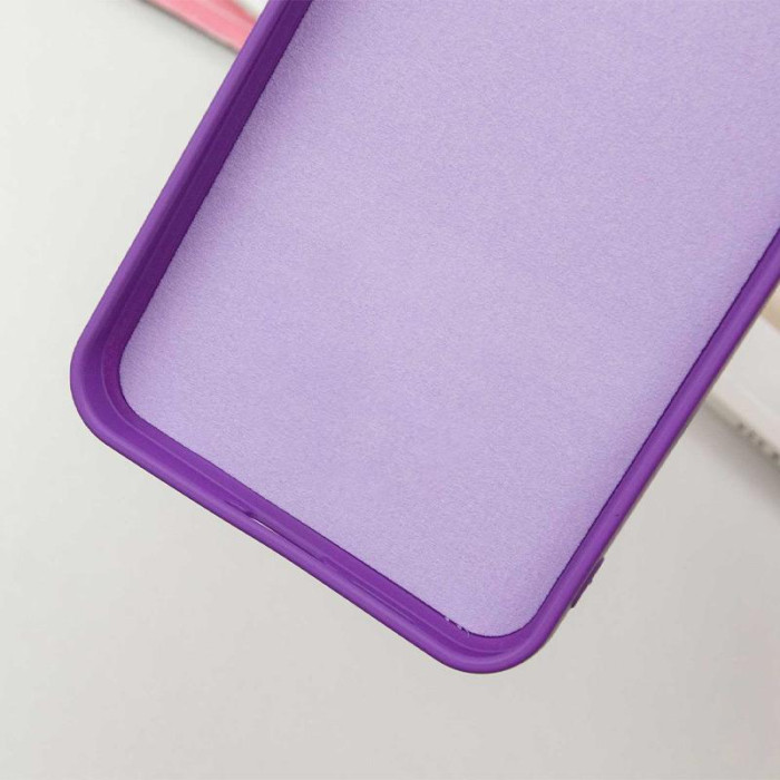 Чохол TPU GETMAN Liquid Silk Full Camera для Samsung Galaxy S24 FE Фіолетовий/Purple
