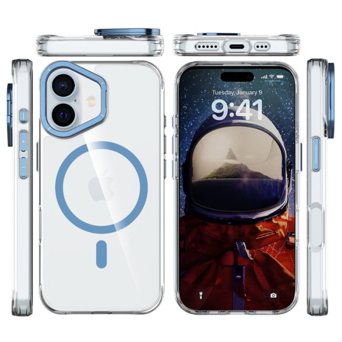 Чохол TPU Space Case Apex with MagSafe для Apple iPhone 16  Navy Blue