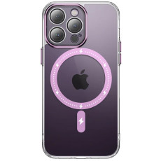 Чохол TPU+PC Colorful з Magnetic Fit для Apple iPhone 13 Pro Max Pink