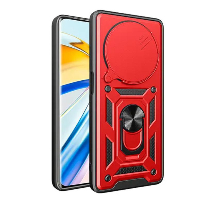 Чохол Ummi Camshield Serge Ring для Xiaomi Redmi 14C/A4/Poco C75/M7 5G Червоний
