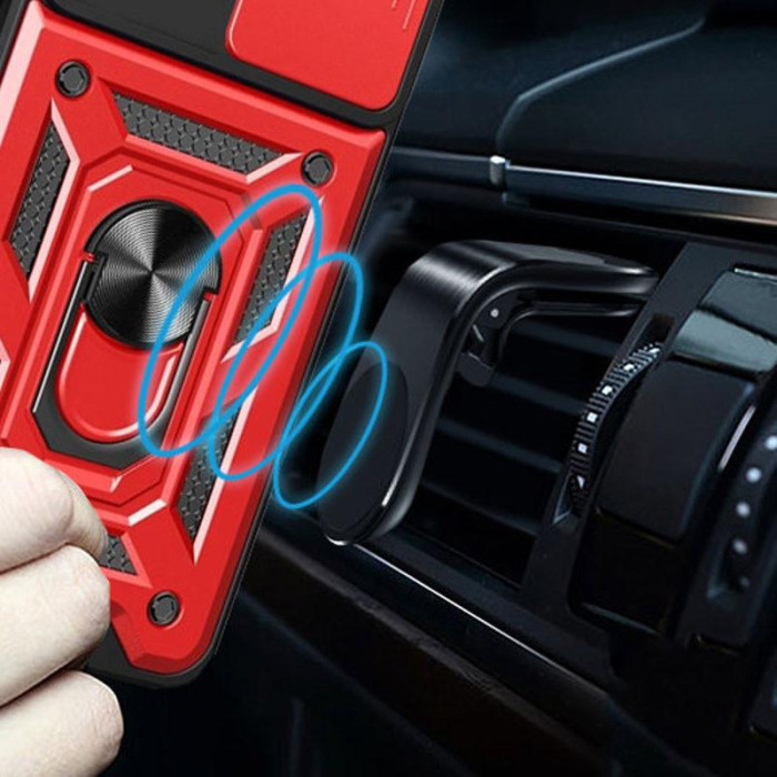 Чохол Ummi Camshield Serge Ring для Xiaomi Redmi 14C/A4/Poco C75/M7 5G Червоний