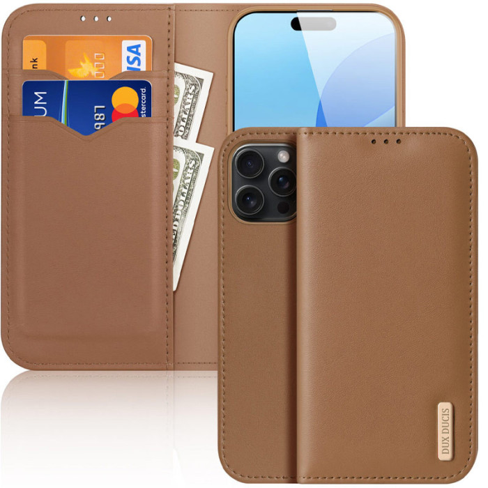 Чехол-книжка Dux Ducis Hivo для Apple iPhone 16 Pro (6.3')