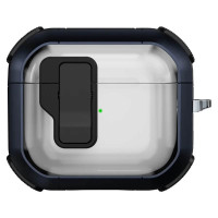 Футляр протиударний Locking Button для навушників Airpods 4 Blue  (ITS-L-00000079158_3)