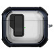 Футляр протиударний Locking Button для навушників Airpods 4 Blue