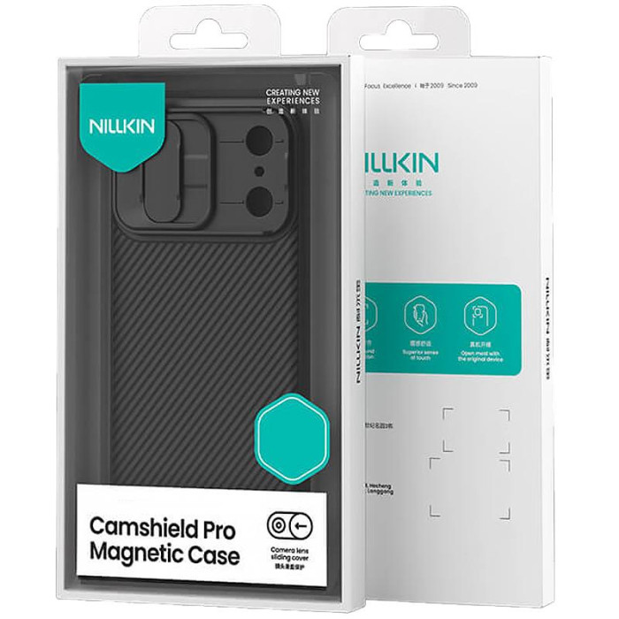Карбонова накладка Nillkin CamShield Pro Magnetic для Apple iPhone 17 Pro (6.3') Black