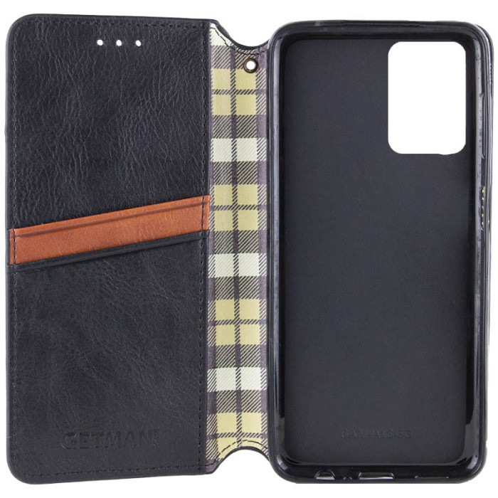 Шкіряний чохол-книжка GETMAN Cubic (PU) для Realme 10 4G Чорний  (ITS-L-00000067093_6)