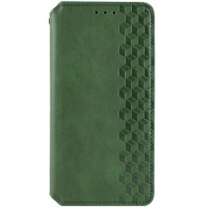 Шкіряний чохол-книжка GETMAN Cubic (PU) для Samsung Galaxy S24 Ultra Зелений  (ITS-L-00000068158_1)