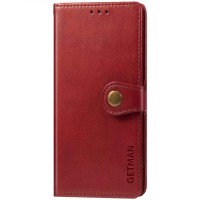 Шкіряний чохол книжка GETMAN Gallant (PU) для Xiaomi Redmi Note 12S Червоний  (ITS-00000064849_3)
