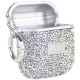 TPU чохол Bling World Rock Diamond для навушників AirPods 1/2 Срібний  (ITS-L-00000057525_2)