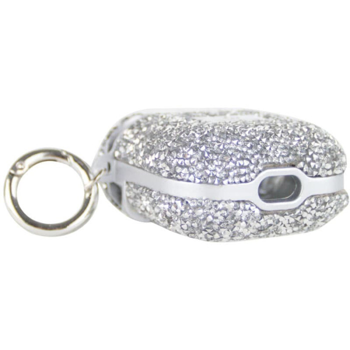 TPU чохол Bling World Rock Diamond для навушників AirPods 1/2 Срібний  (ITS-L-00000057525_2)