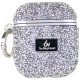 TPU чохол Bling World Rock Diamond для навушників AirPods 1/2 Срібний  (ITS-L-00000057525_2)