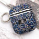 TPU чохол Bling World Rock Diamond для навушників AirPods 1/2 Синій  (ITS-L-00000057525_5)