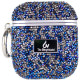 TPU чохол Bling World Rock Diamond для навушників AirPods 1/2 Синій  (ITS-L-00000057525_5)