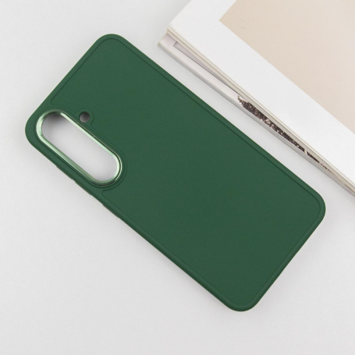 TPU чохол Bonbon Metal Style для Samsung Galaxy S23 Зелений/Army green