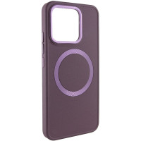 TPU чохол Bonbon Metal Style with MagSafe для Xiaomi 14 Pro Бордовий/Plum  (ITS-L-00000068651_2)