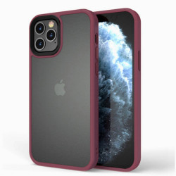 TPU+PC чохол Metal Buttons для Apple iPhone 13 Pro Max Бордовий/Wine Red
