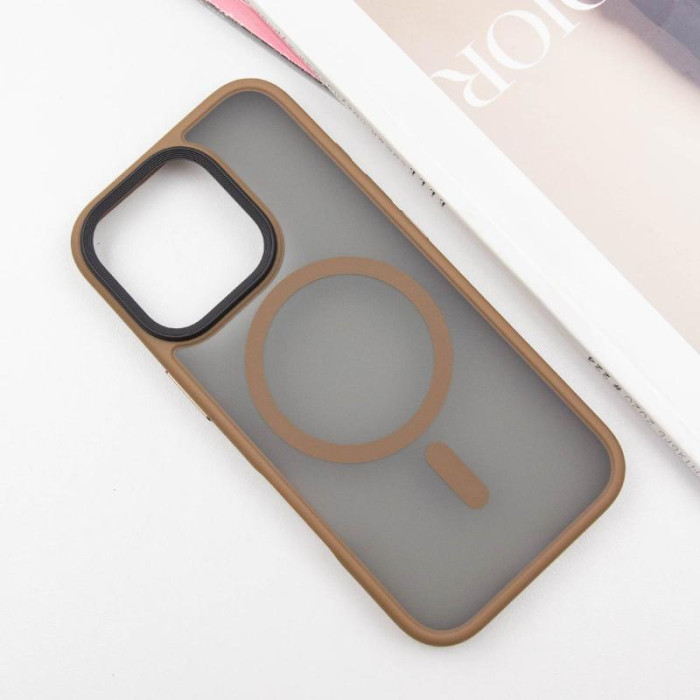 TPU+PC чехол Metal Buttons with MagSafe для Apple iPhone 16 Pro (6.3')