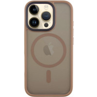 TPU+PC чохол Metal Buttons with MagSafe для Apple iPhone 16 Pro (6.3') Золотий/Gold  (ITS-L-00000073092_6)