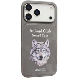 TPU+PC чохол Animal Club для Apple iPhone 17 Pro Max (6.9') Titanium Gray