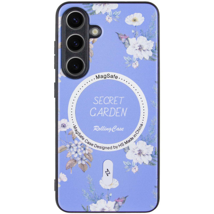 TPU+PC чохол Secret Garden with MagFit для Samsung Galaxy S23 FE Lilac
