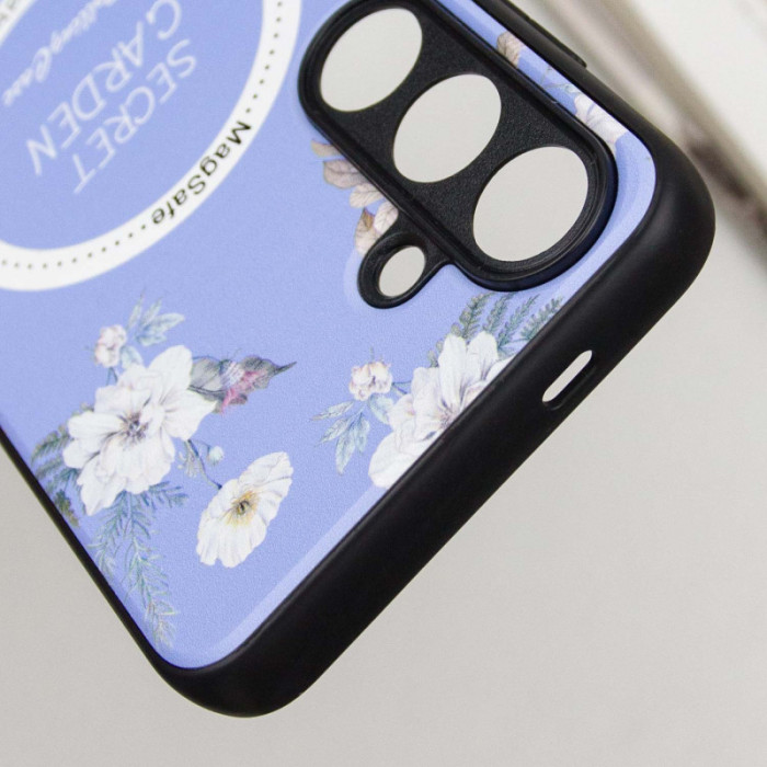 TPU+PC чохол Secret Garden with MagFit для Samsung Galaxy S23 FE Lilac