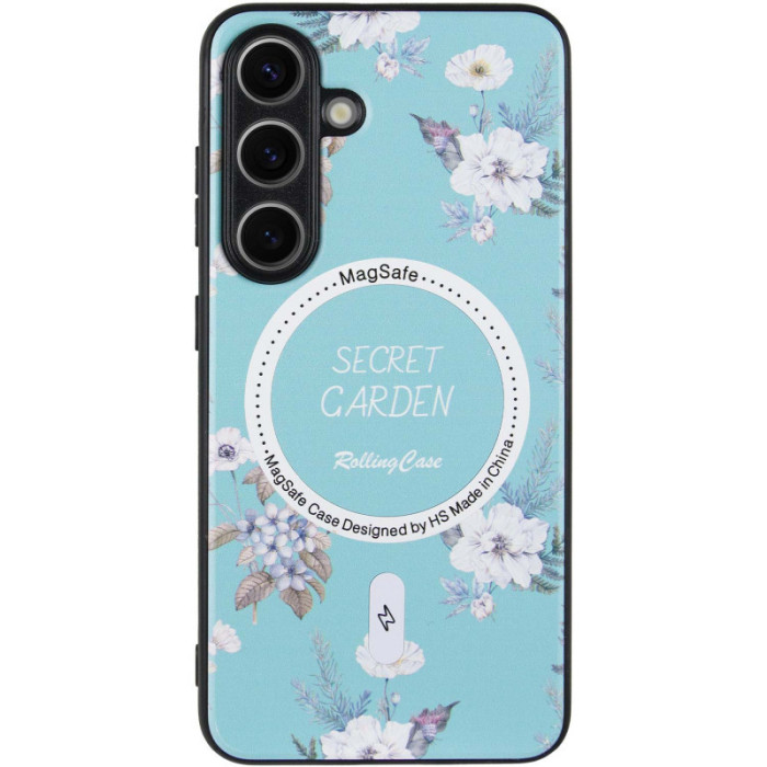 TPU+PC чохол Secret Garden with MagFit для Samsung Galaxy S23 FE Mint
