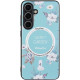 TPU+PC чохол Secret Garden with MagFit для Samsung Galaxy S23 FE Mint
