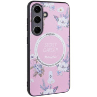 TPU+PC чохол Secret Garden with MagFit для Samsung Galaxy S23 FE Pink  (ITS-L-00000074743_4)