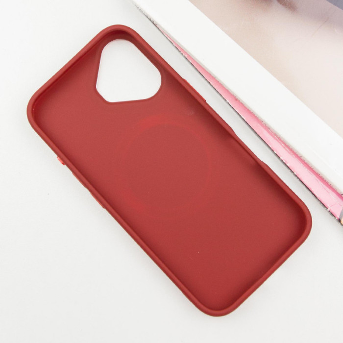 TPU чохол Bonbon Metal Style з Magnetic Fit для Apple iPhone 16 Plus Червоний/Red