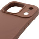 TPU чохол Carbon Protective with Magsafe для Apple iPhone 17 Pro Max (6.9') Coffee