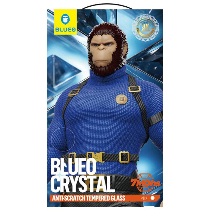 Захисне 2.5D скло Blueo Crystal Anti-Scratch для Apple iPhone 17/17 Pro (6.3') Чорний