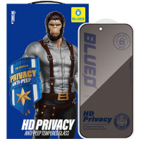 Захисне 2.5D скло Blueo Full Cover Anti-Peep для Apple iPhone 17/17 Pro/16 Pro (6.3') Чорний  (ITS-L-00000080605_1)