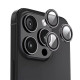 Захисне скло BlueO Metal на камеру для Apple iPhone 16 Pro/16 Pro Max/15 Pro/15 Pro Max Чорний/Black