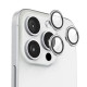Захисне скло BlueO Metal на камеру для Apple iPhone 16 Pro/16 Pro Max/15 Pro/15 Pro Max Срібний/Silver