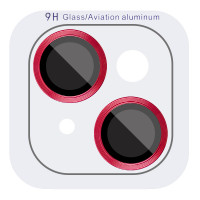 Захисне скло Metal Classic на камеру (у упак.) для Apple iPhone 15/15 Plus Червоний/Red