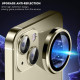 Захисне скло Metal Classic на камеру (в упак.) для Apple iPhone 15/15 Plus Золотий/Gold