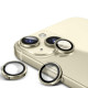 Захисне скло Metal Classic на камеру (в упак.) для Apple iPhone 15/15 Plus Золотий/Gold