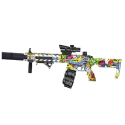 Автомат на гідрогелевих кульках (орбізах) AR15 Alphabet Green  (ITS-L-00000078644_1)
