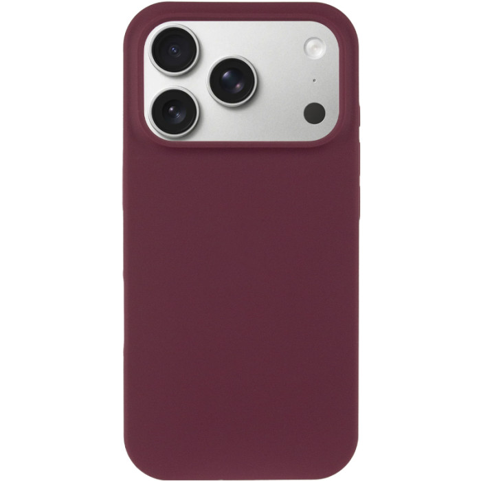 Чохол Silicone Case Full Protective (AA) NO LOGO для Apple iPhone 17 Pro Max (6.9') Бордовий/Plum
