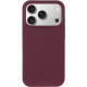 Чохол Silicone Case Full Protective (AA) NO LOGO для Apple iPhone 17 Pro Max (6.9') Бордовий/Plum