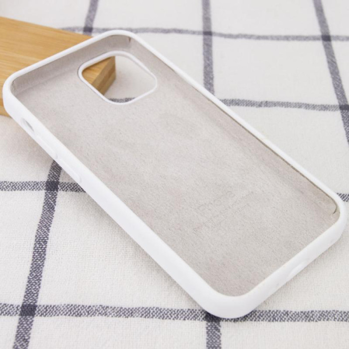 Чохол Silicone Case Full Protective (AA) для Apple iPhone 14  Білий/White