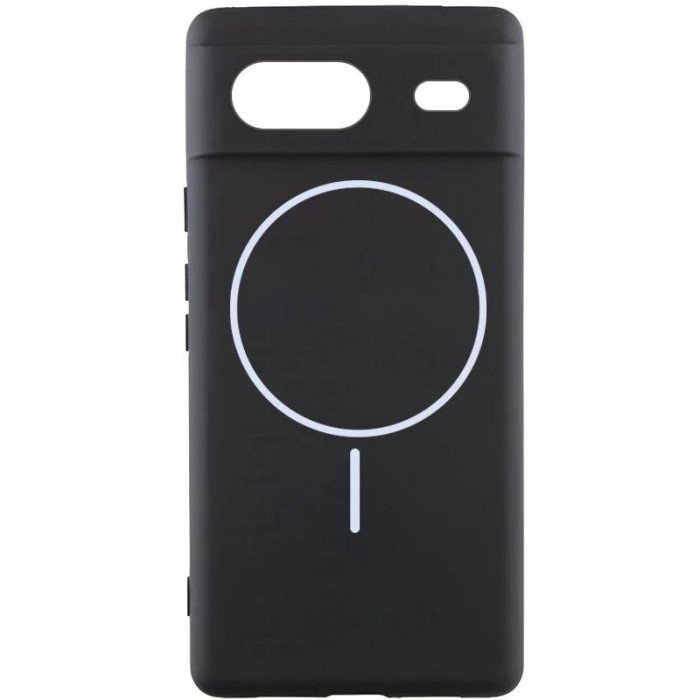 Чохол Silicone Cover Lakshmi Full Camera (AA) з Magnetic Fit для Google Pixel 7 Чорний/Black