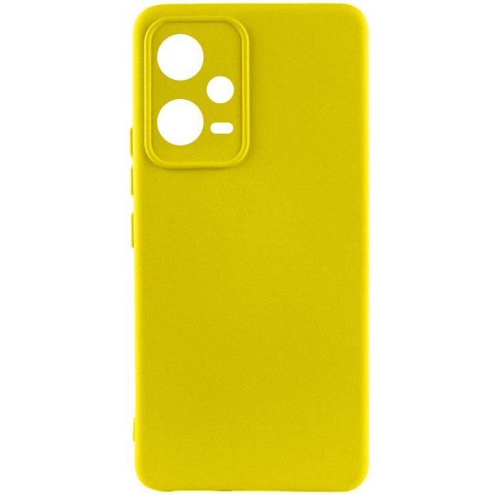 Чохол Silicone Cover Lakshmi Full Camera (A) для Xiaomi Poco X5 5G/Redmi Note 12 5G Жовтий/Flash